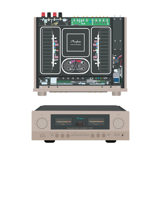 Accuphase E-3000 Grey T-Shirt 100% Cotton